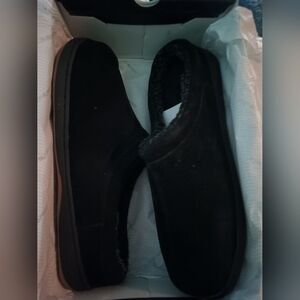 Tempur-pedic Barlow Black Suede Mens Slipper Shoes size 13 EE New in Box